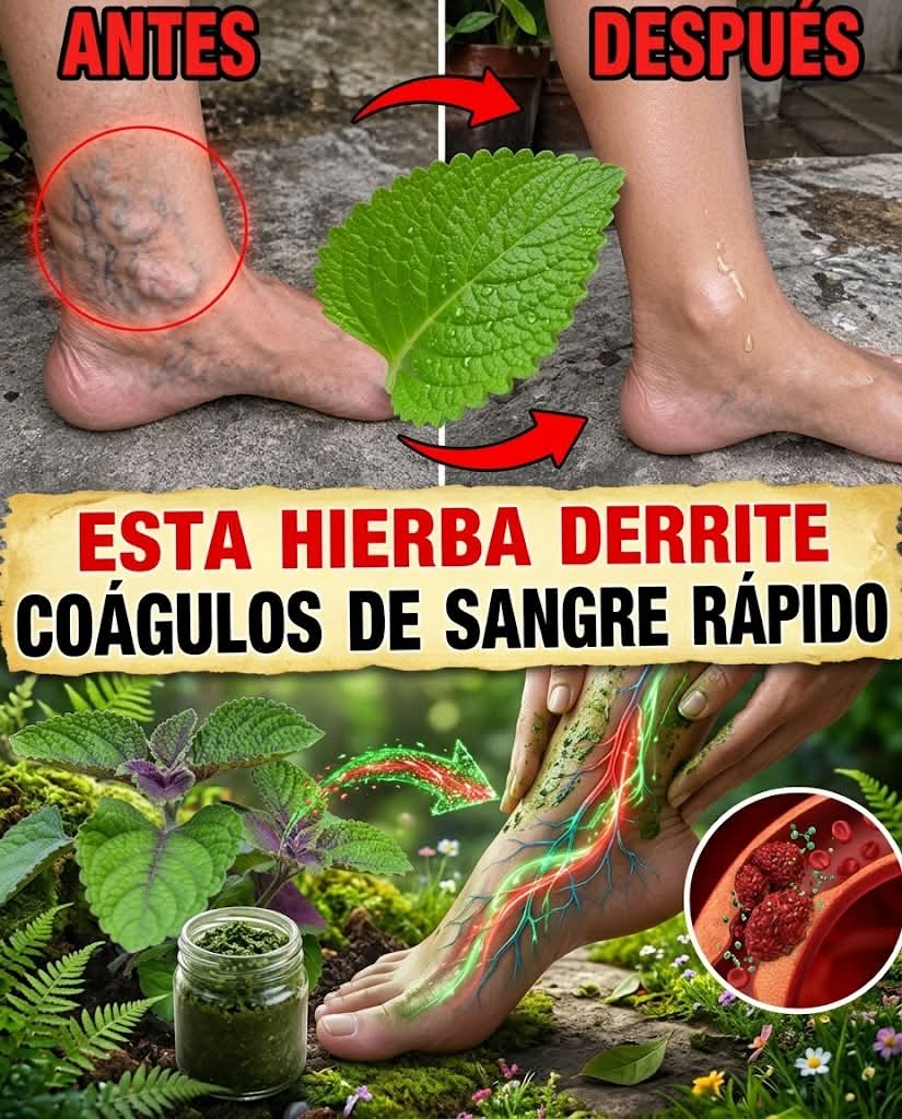 🌿 Las hierbas más poderosas que ayudan a combatir los coágu..ver mas