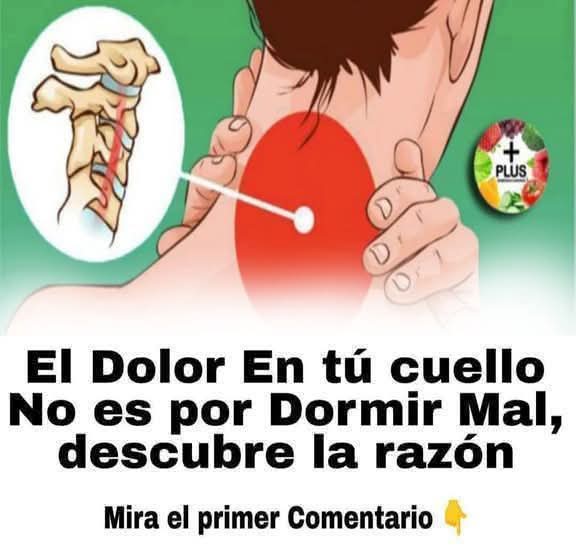 El dolor en tu cuello no es por dormir mal es….ver mas 😱👇